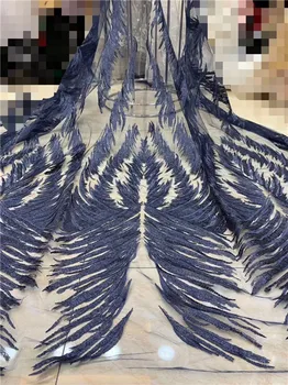 

White Color Nigerian French Lace Fabrics 2019 African Tulle Lace Fabric High Quality African Lace Wedding Fabric For Dress(FJ-4-