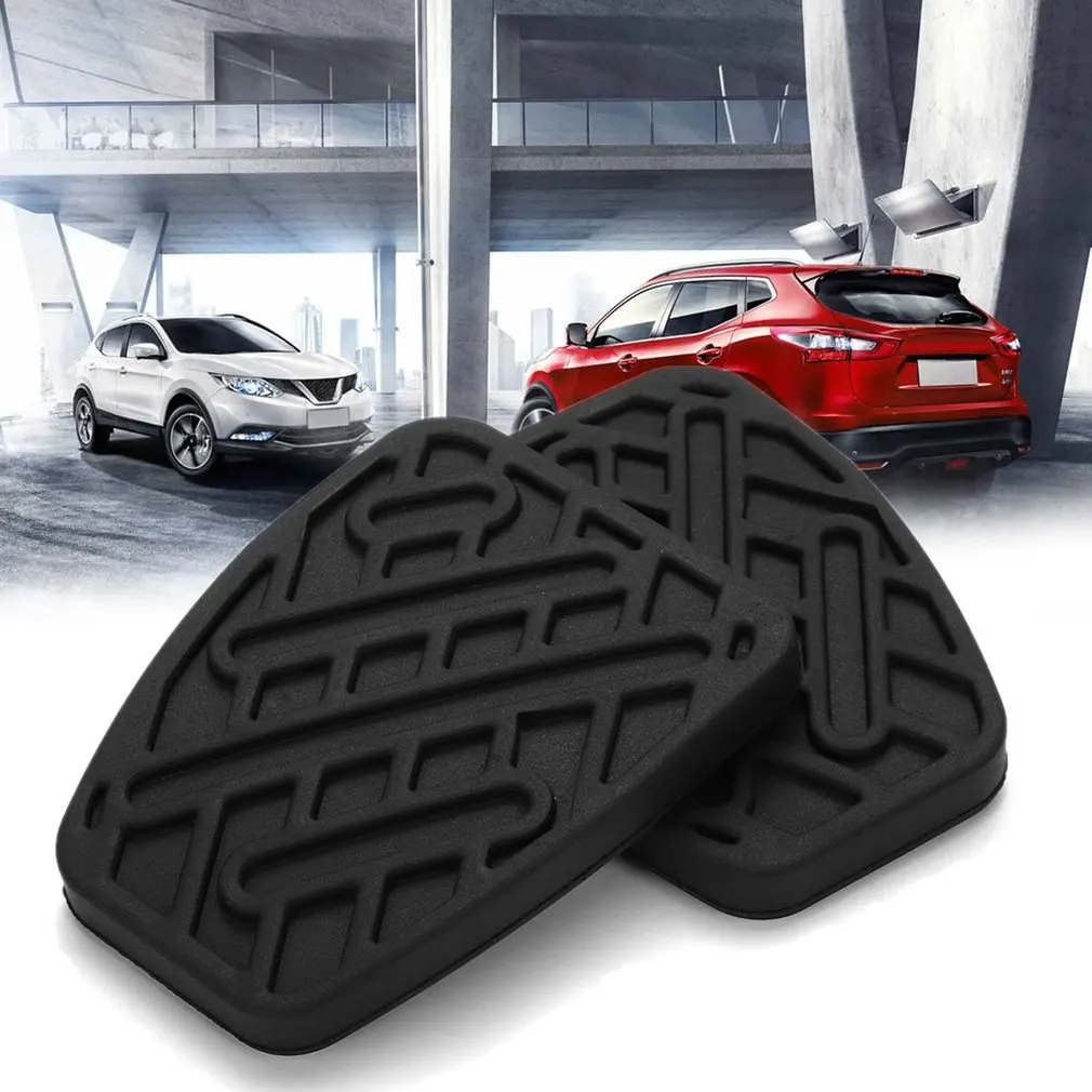 

Foot Pedal Skins Rubbers Brake Clutch Pads Car Clutch and Brake Pedal Rubber Pad Cover Car Accelerator Gas Fuel for NISSAN