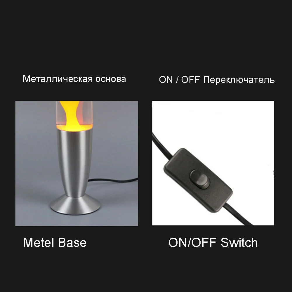 Лава лампа воск вулкан ночной Светильник медуз Ночной светильник 4 цвета блики ламп накаливания лавы светильник ing лампы Металлическое основание US/EU Plug JQ