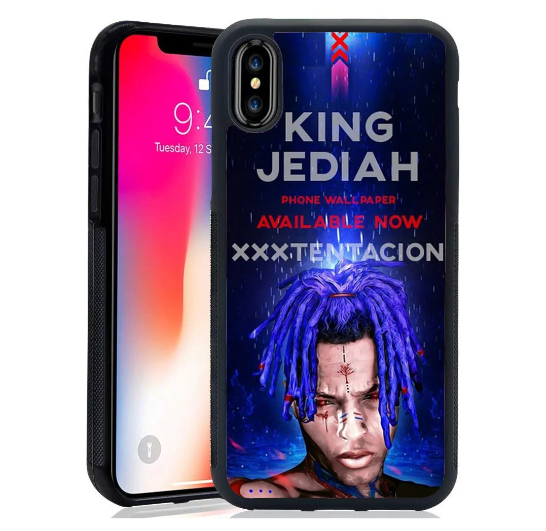 luxury tpu+Tempered Mirror shell Rap Singer XXXTentacion MC case For iPhone XS Max XR 8 7 7Plus