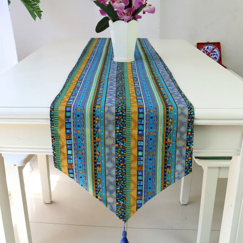 American cotton and hemp table flag, table flag, hotel, bed flag, tea house, tea flag