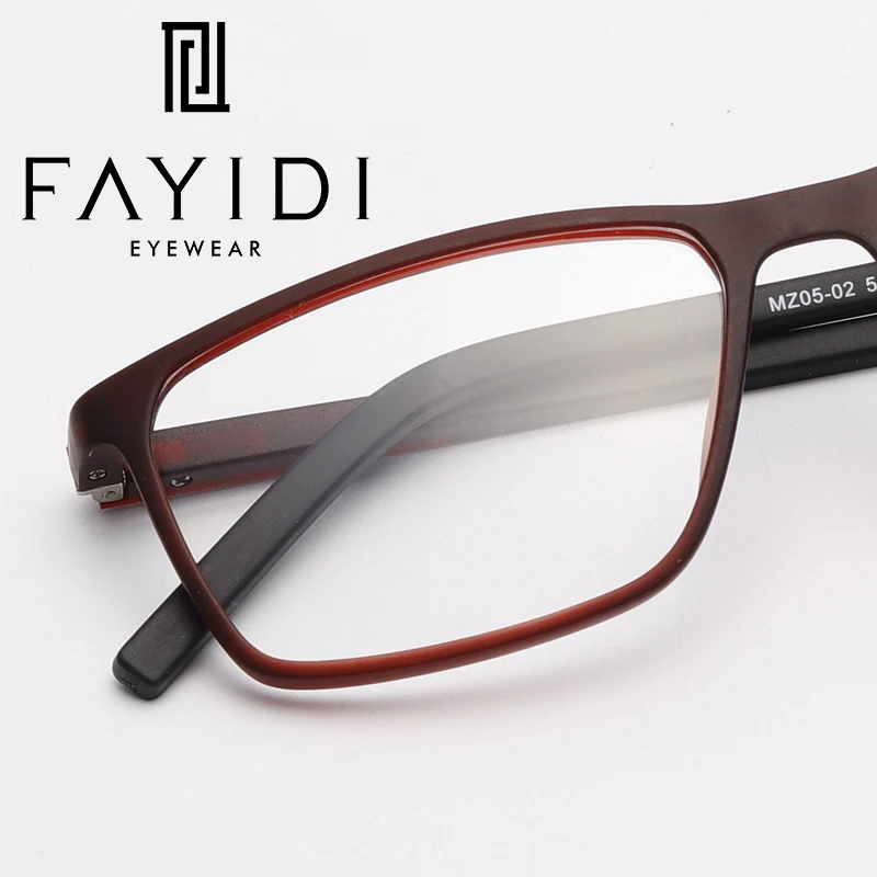 

TR90 Eyeglasses Frame Men Simple Square Optical Clear Myopia Prescription Spectacle Frame #MZ05-02