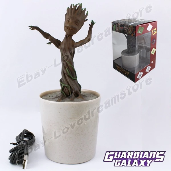 Envio Libre De Dibujos Animados Animacion Guardianes De La Galaxia Bebe Groot 18 Cm Pvc Figure Baile Electrico Juguete Altavoz De La Caja Y En Caja Speaker Box Subwoofer Speaker Gpsspeaker Bulb Aliexpress