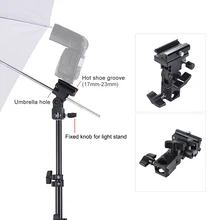 Speedlight Flash Shoe Mount Swivel Soft Umbrella Kit +Brackets+Light Stand +Soft Umbrella