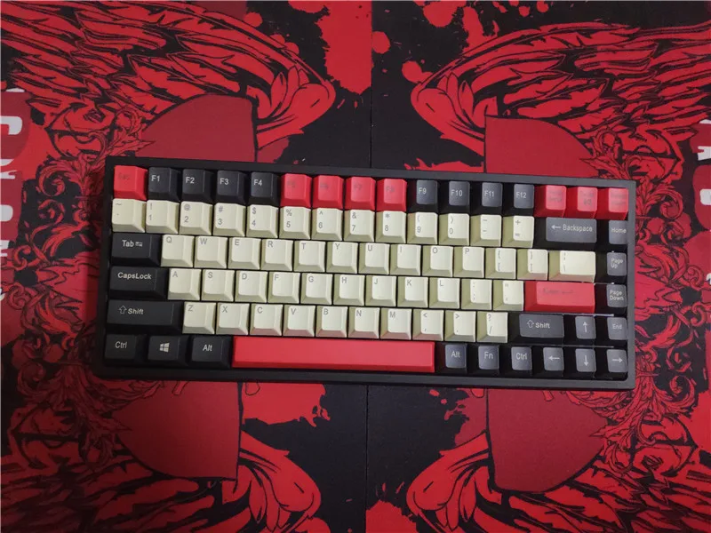 Keycool 84 мини механическая клавиатура cherry mx clear switches NKRO игровая mini84 PBT Keycap Проводная |