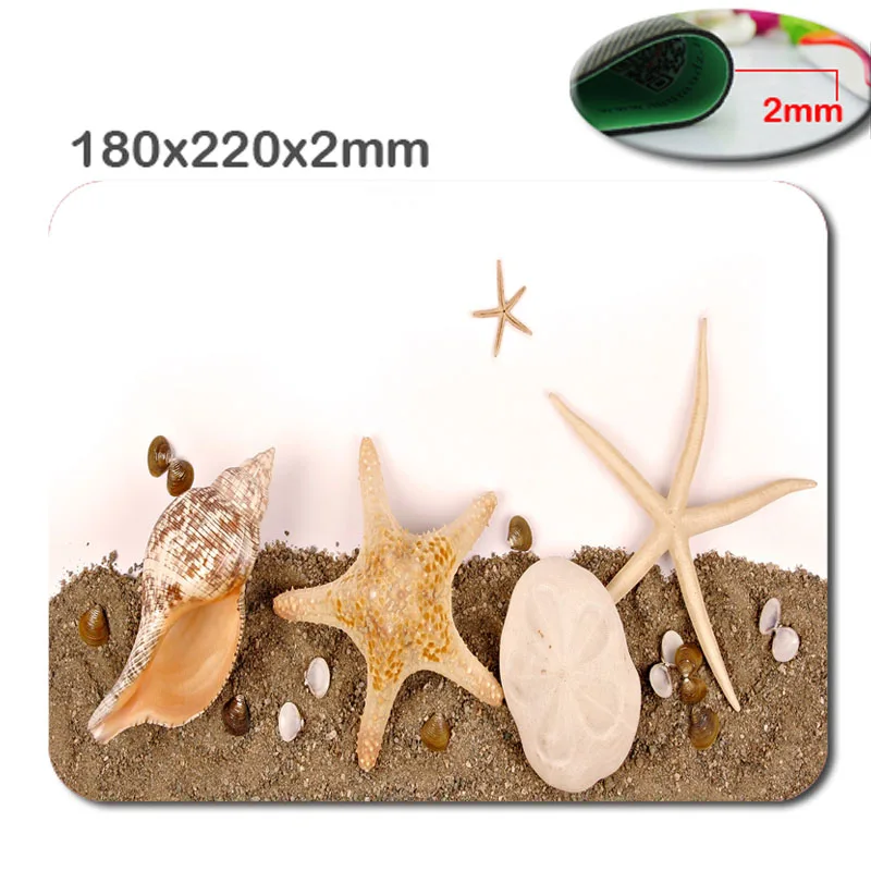 4PCs Beach sand surf starfish DIY Printing Pattern Soft Silicone Desktop Mousepads Optical Notebook Computer Mouse Mat 4PCs Beach sand surf starfish DIY Printing Pattern Soft Silicone Desktop Mousepads Optical Notebook Computer Mouse Mat