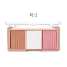 Контурный компактный 3 светящийся порошок новые цвета 4 x матовые и инструменты для лица для женщин 7g прессованные типы палитры цвета макияжа