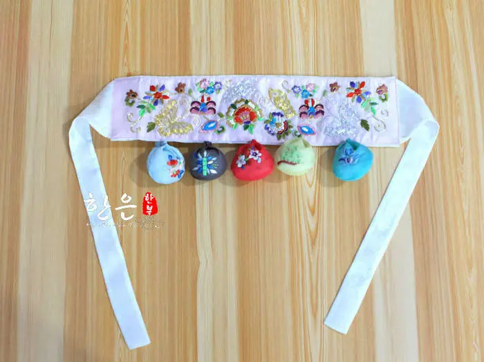  Korea hanbok belt 1st birthday Baby Korean Traditional Dolbok Belt