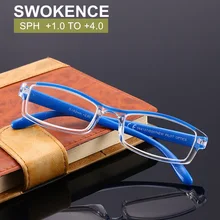 SWOKENCE удобные очки для чтения Для мужчин Для женщин Высококачественная брендовая одежда пресбиопические очки+ 1,0 1,5 2,0 2,5 3,0 3,5 4,0 R148
