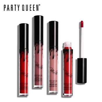 

Party Queen Ultra Velvet Matte Liquid Lipstick Sexy Kiss-proof Lip Gloss Makeup Smooth Waterproof Long Lasting No Transfer Lips