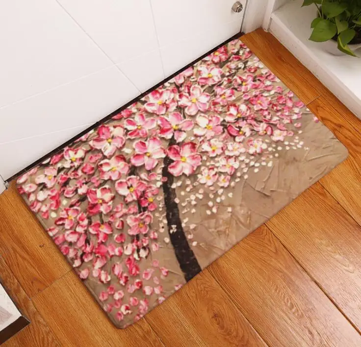 printing mats digital tree print mat carpet kitchen plum blossom