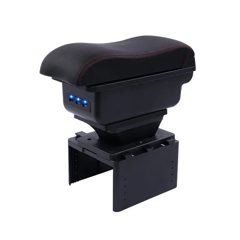 For Chevrolet Orlando armrest box USB Charging heighten Double layer