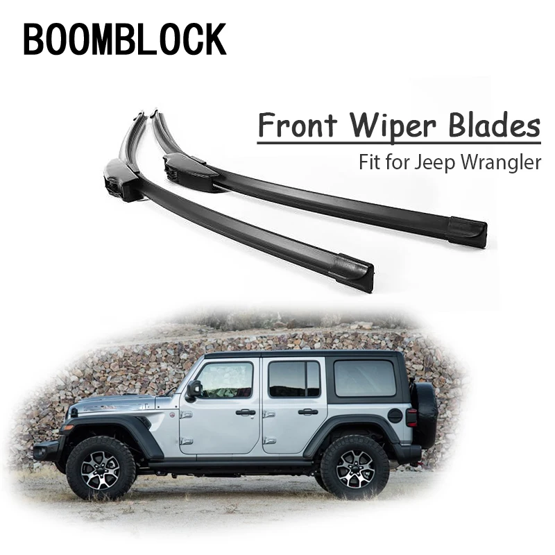 BOOMBLOCK For Jeep Wrangler JR 2015 2007 Car Windshield Soft Rubber