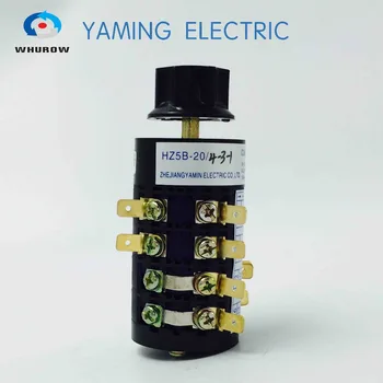 

Changeover switch 6 position rotary switch 4 level 20A 50Hz 16 terminals star type handle HZ5B-20/4-3-1
