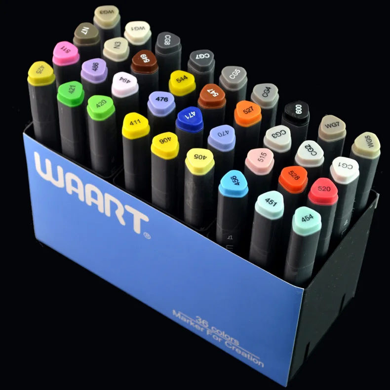 Бесплатная доставка двойная масляная ручка Marvy 36 цветов|pen d|pen designpen mark |