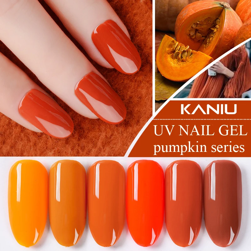 

KANIU Salon Nails15ml Nail Gel Lacquer UV High Quality Pumpkin Series Nail Art Poliah Gel Nail Salon Varnish Gel Sets