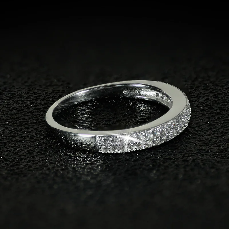 Solid Real 925 Sterling Silver Wedding eternity band Ring For women finger jewelry personalized R779A