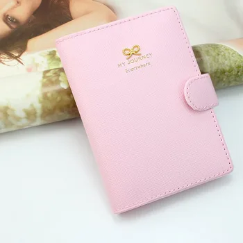 

Women Card Holder Sweet cute PU Bowknot Crown Buckles Passport Holder Protect Cover Case Organizer Caderneta Dropship