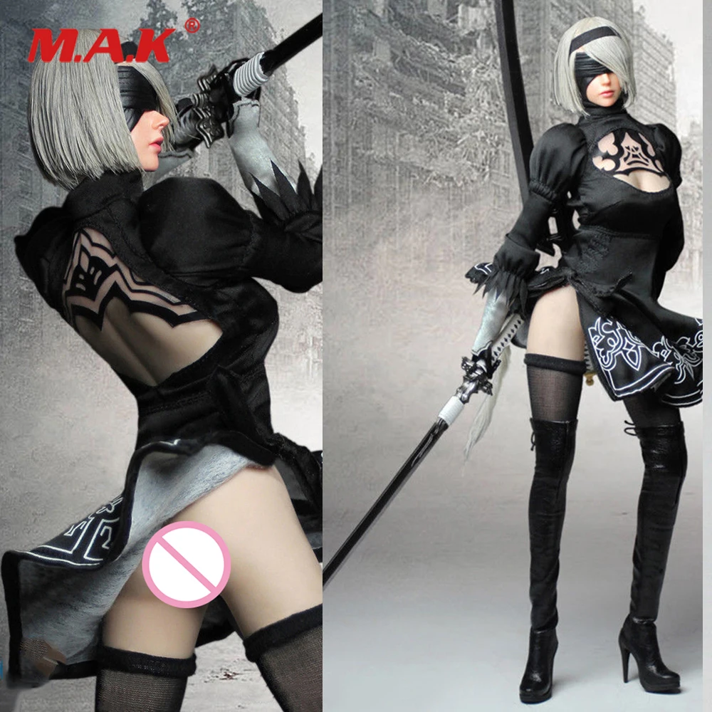 В наличии Коллекционная SET015 НИР автоматов YORHA 1/6 женский комплект одежды и голова