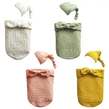 

Newborn Infant Baby Blanket Warm Swaddle Wrap New Photographic Photography Costumes Full Moon Photo Suit Blend Cotton Sleeping