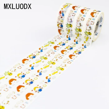 

Boxed Washi Tape Set Colored Pattern DIY Masking Paper Tape Office Stationery Decorative Adhesive Tape Sticky Scrapbook 1PCS