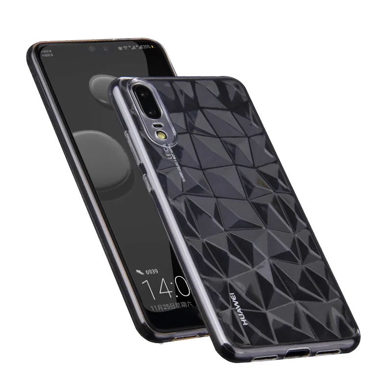 Для Huawei P20 Pro Nova 3 3i 2i Honor 9 Lite V10 Note 10 8X Play Jelly 3D прозрачный мягкий силиконовый чехол