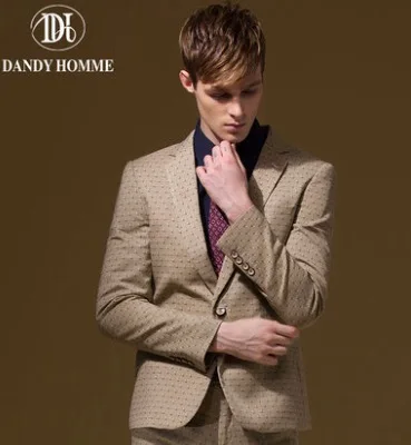 Hommes Formelle Costume Daffaires Vestes Automne Chaud Kaki