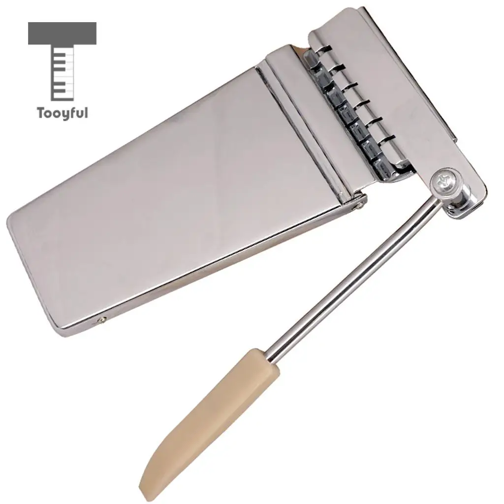 Tooyful Silver Hollowbody Jazz Guitar Tremolo Bridge Tailpiece for LP SG Guitar Parts