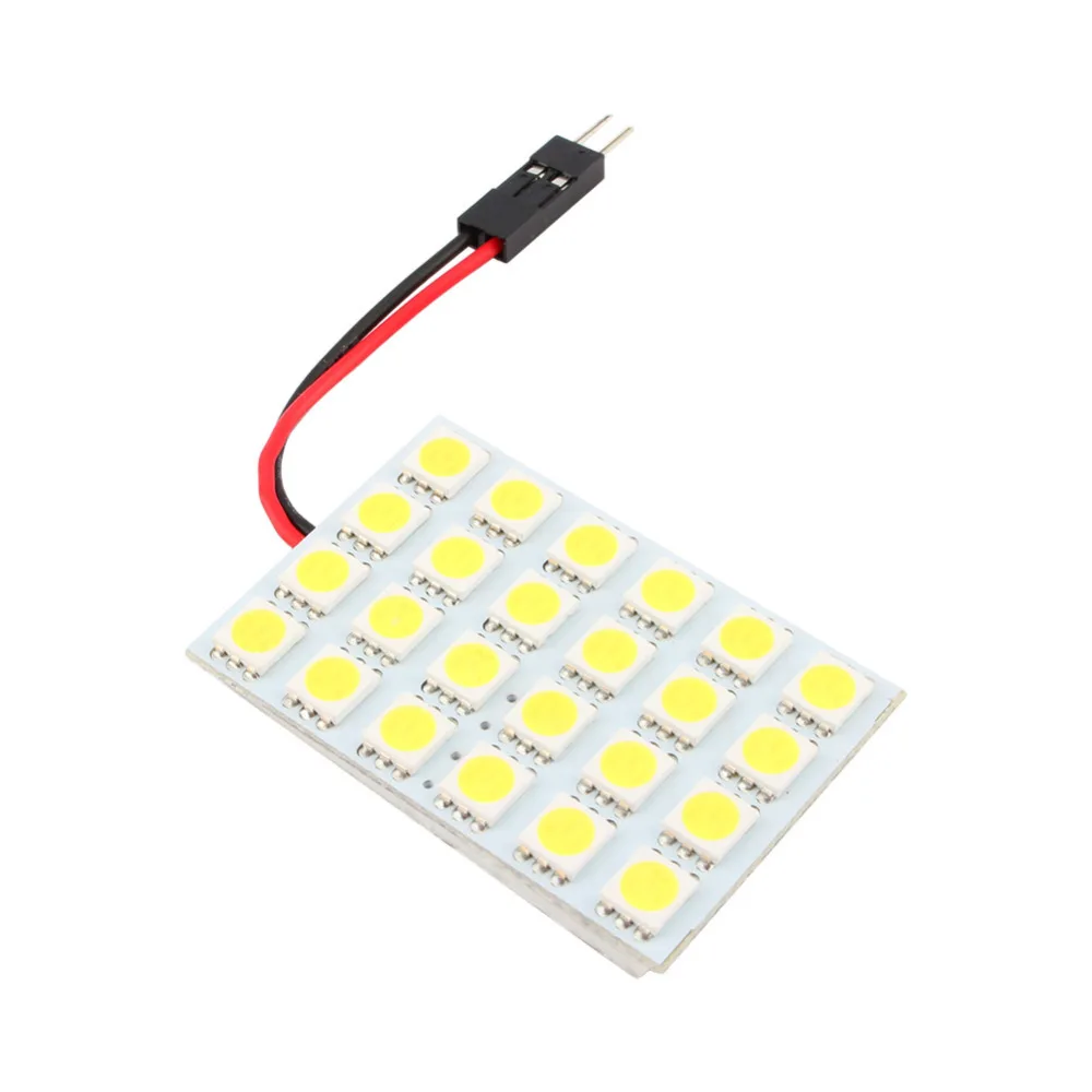 T10 BA9S 24 SMD 5050 3 Adapters Pure white LED Interior Bulb White