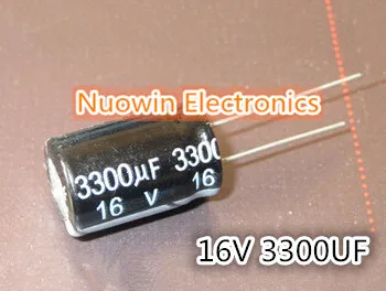 

20pcs 3300UF 16V Electrolytic Capacitor 16V 3300UF Aluminum Electrolytic Capacitor 13X21mm