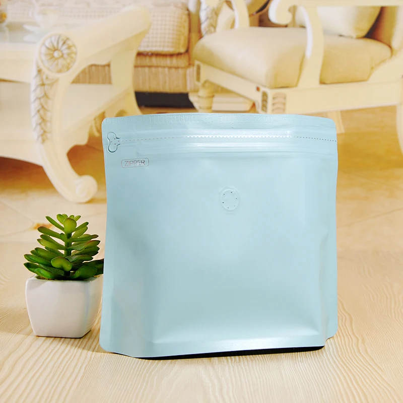 diamond aluminum foil zip lock bag with valve trapezoidal shape sample ...