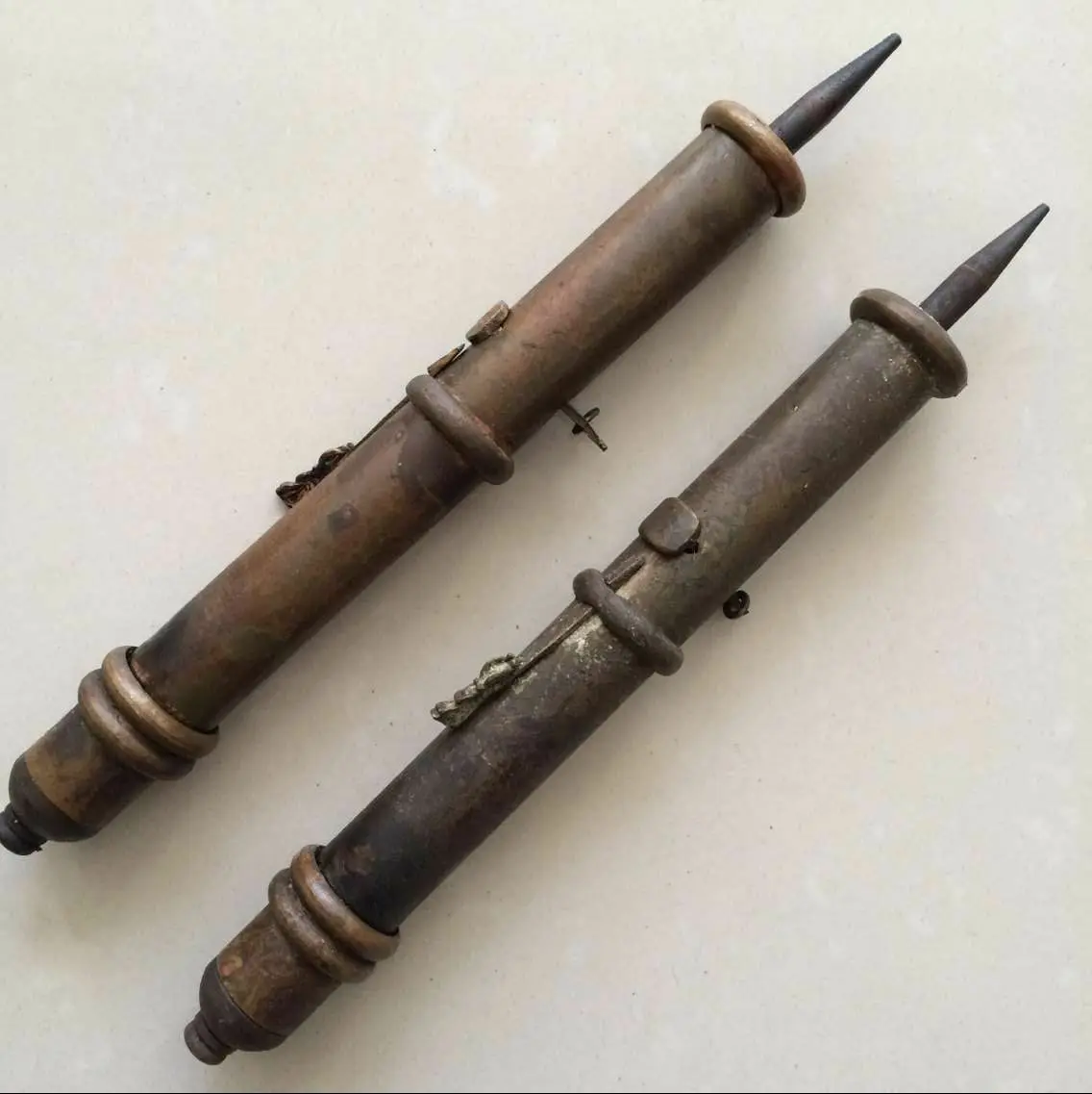 antique Ancient Chinese concealed weapon sleeve arrow.