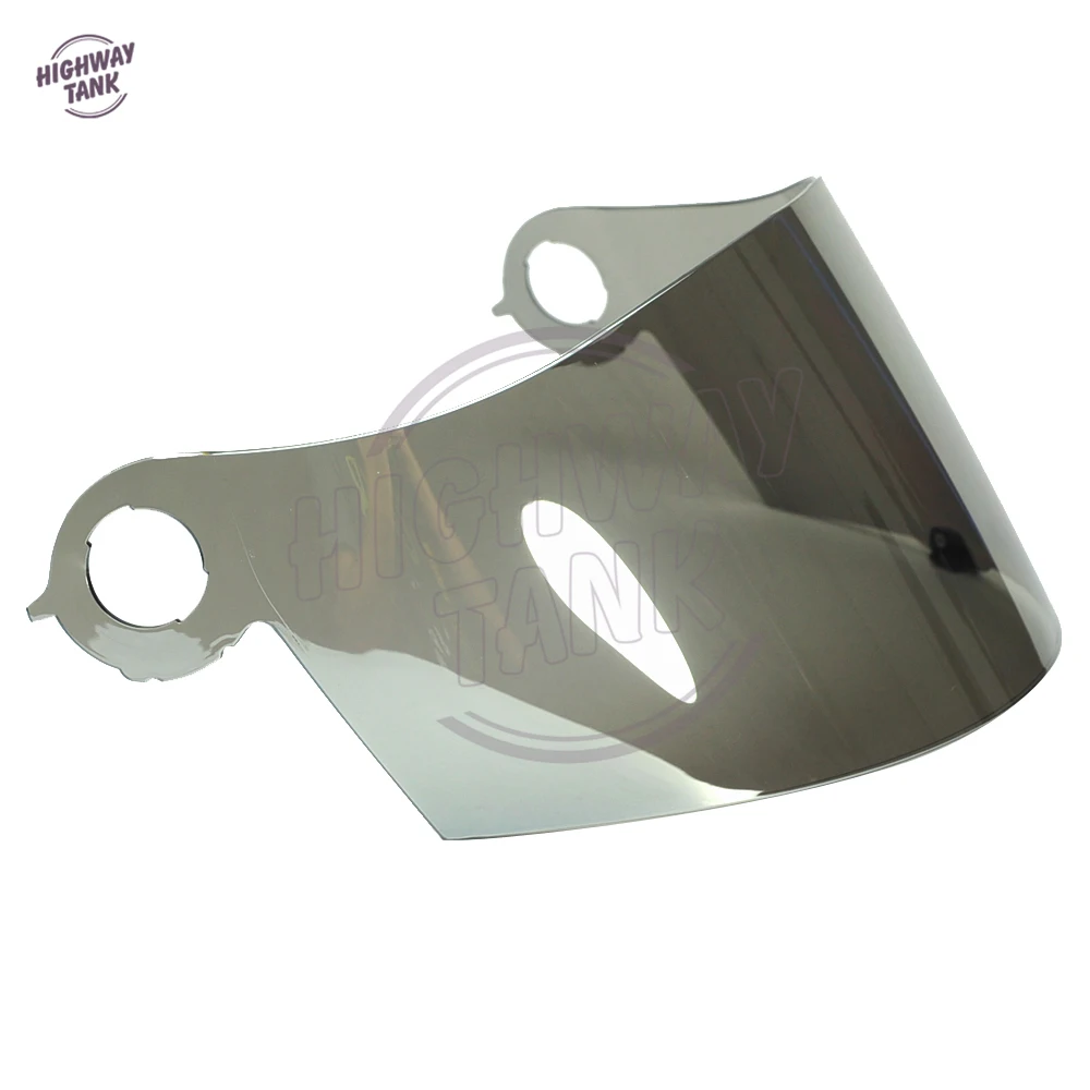 1 Pcs Chrome Motorcycle Helmet Visor Lens Full Face Shield Case for