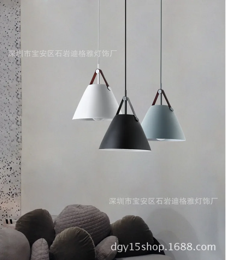 Современный скандинавский минималистичный креативный подвесной светильник Бар Освещение Гостиная лампы для столовой комната часы с