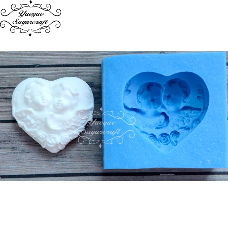 Yueyue Sugarcraft новейшая силиконовая форма в форме сердца для украшения торта | Дом и