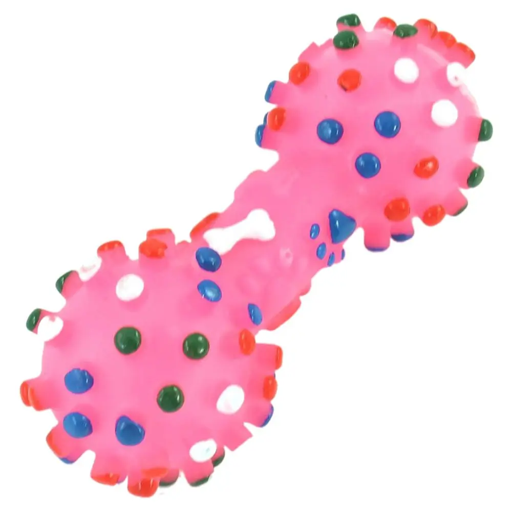 squeaky pink dog toy