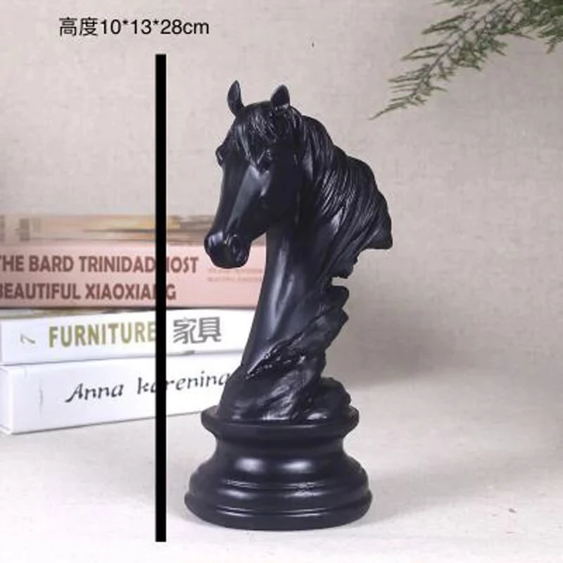 

Simple modern horse head decoration Resin home soft office office animal decoration crafts gift decoration