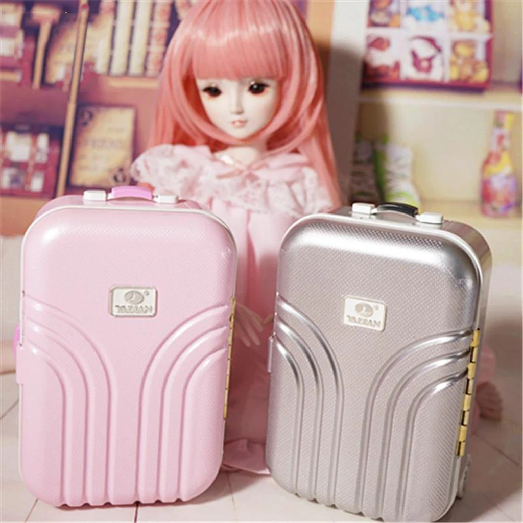 DOLL MINIATURE MINI SUITCASE LOUIS VUITTON STYLE BJD BLYTHE PULLIP  MEADOWDOLLS TONNER SYBARITE DIORAMAS DOLLHOUSE