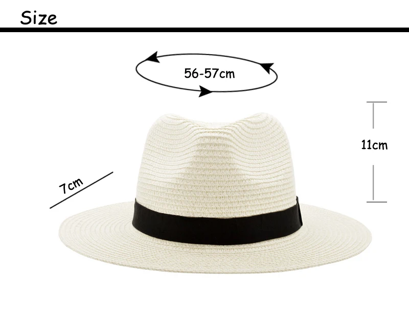 57cm panama hats