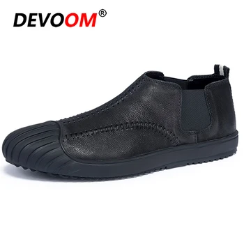 

Fashion Men Leather Shoes Casual Flats Summer Driving Shoes Slip on Men Loafers Breathable Men Shoes Luxury Brand Mocassin Homme