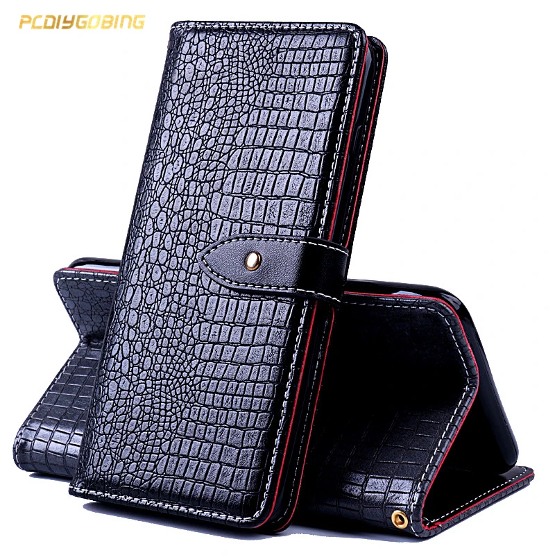

Wallet Crocodile PU Leather Case For Sony XZ2 Compact XZ2 Premium XZ3 Flip Cover Cases for Sony Xperia L2 XA2 Plus XA2 Ultra