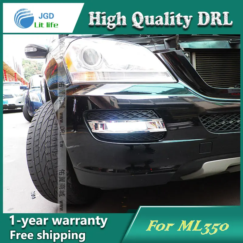 Free shipping !12V 6000k LED DRL Daytime running light case for Benz ML350 2008 2009 fog lamp frame Fog light Car styling Free shipping !12V 6000k LED DRL Daytime running light case for Benz ML350 2008 2009 fog lamp frame Fog light Car styling