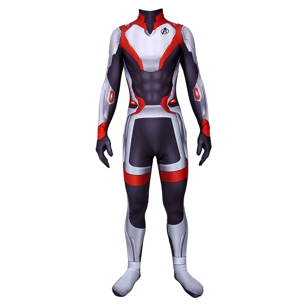 High Quality Avengers 4 Cosplay Costumes 3D Print Lycra Avengers Endgame film Quantum Realm Team Bodysuits for adult Jumpsuits