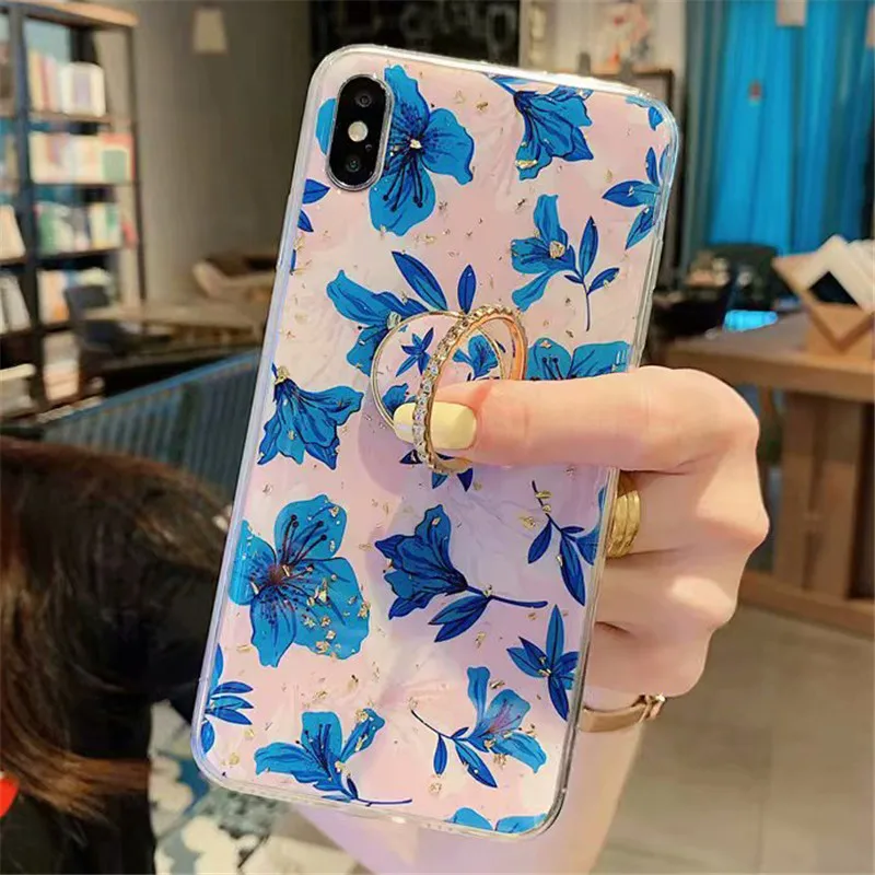 COOLY чехол из золотой фольги с изображением листьев для iphone 6S 6 7 8 Plus X XS Max XR задняя