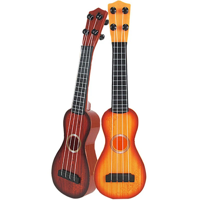 Пластиковый случайного цвета укулеле для начинающих детей подарок Гавайский инструмент струнная гитара 35 см* 9 см* 3 см