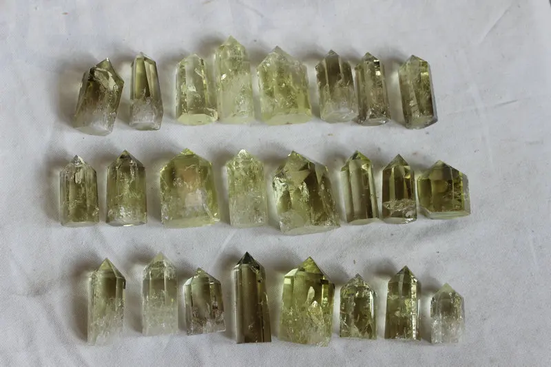 

1LB 10 Pieces NATURAL RAINBOW CITRINE QUARTZ CRYSTAL POINTS HEALING,Wholesales Price Free Shipping