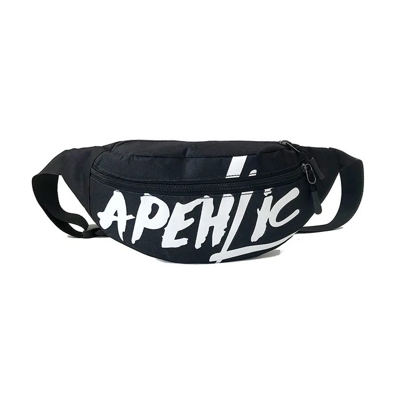 

Women Men Fashion Letter Designer Shoulder Chest Bags Male Trend Cool Rock Fanny Pack Female Street Hip Hop Canvas Waist Bag 567