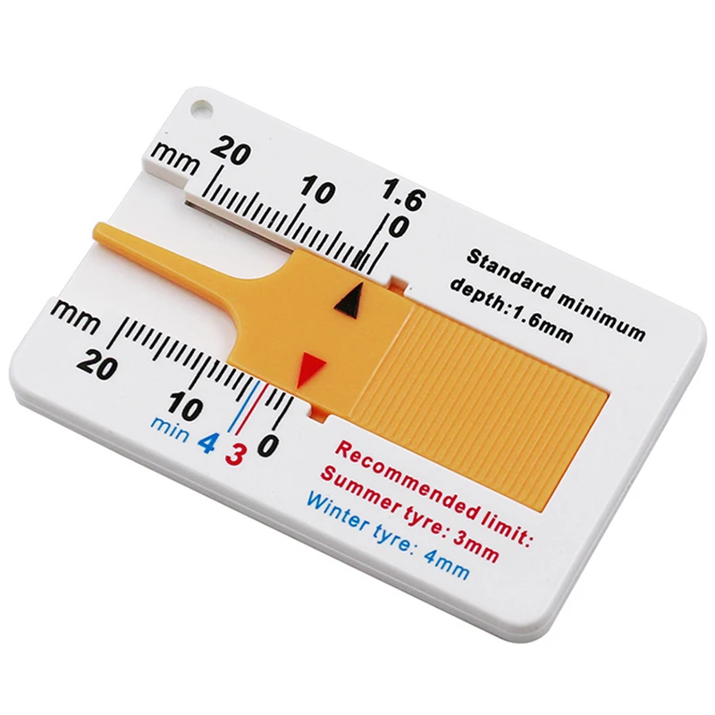 Auto Tyre Tread Depth Gauge Caliper Car Motorcycle Caravan Trailer Wheel Measure Car-styling Repair Tool