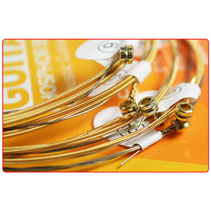 Acoustic Guitar Strings Guitar Accessories ZIKO Acoustic Guitar Strings Brass Carbon Steel Hexagonal Alloy Strings For Acoustic Guitar Accessories Parts