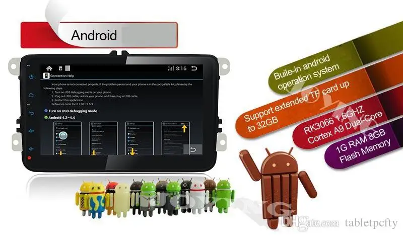 Clearance 8" Android Car DVD GPS/Car Audio Radio Stereo for VW GOLF6/new polo/New Bora/JETTA/MK4 B6/PASSAT/Tiguan/SKODA OCTAVIA/Fabia 13